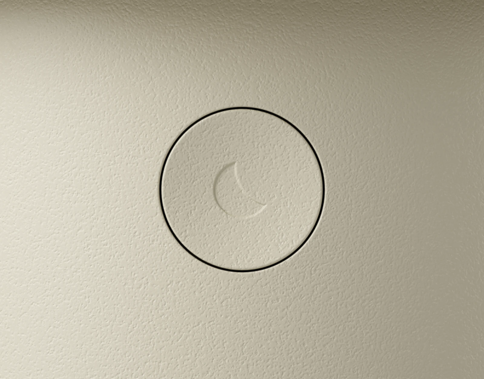 Closeup of sleep button on Hatch Baby Beechwood